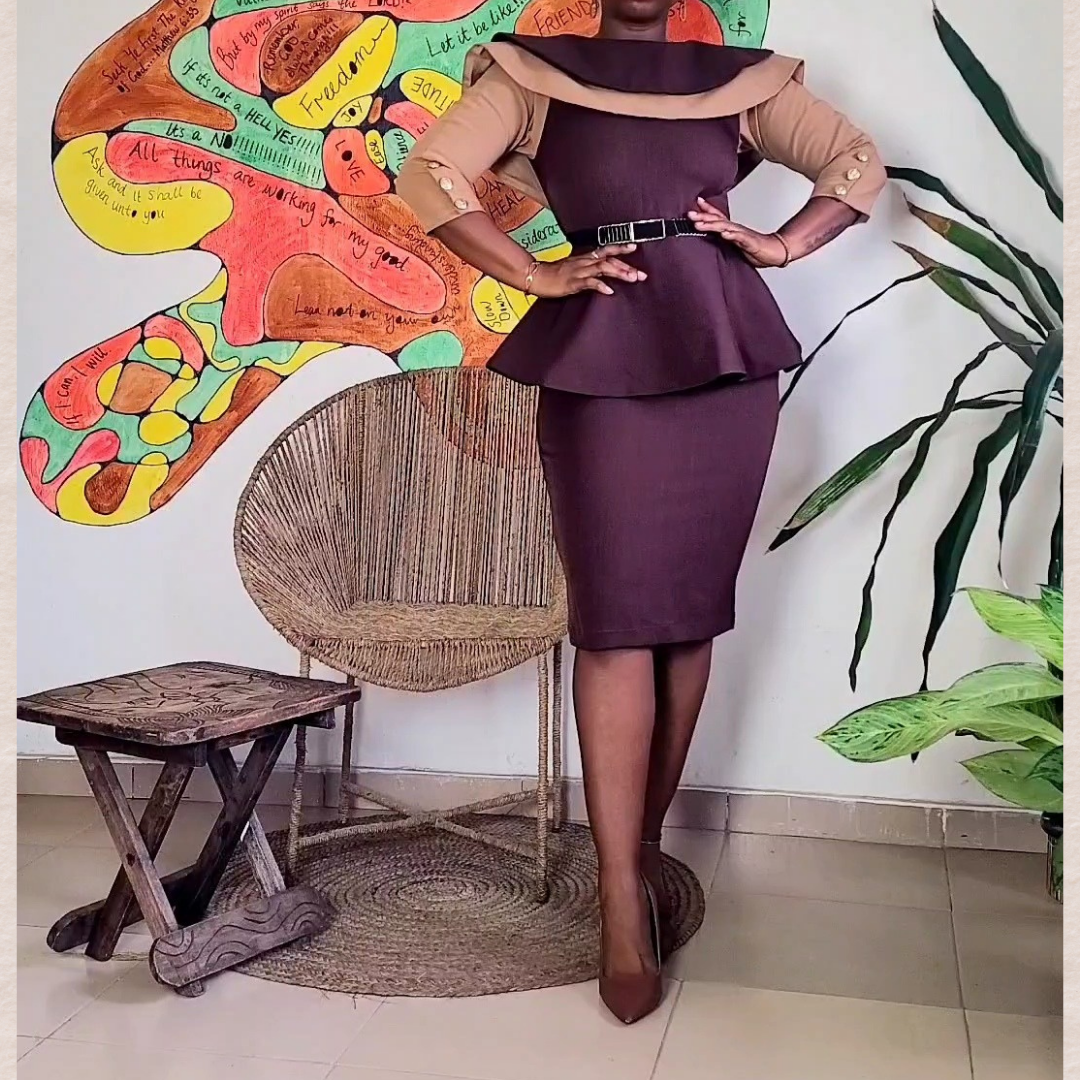.Adeola Cape Skirt Set