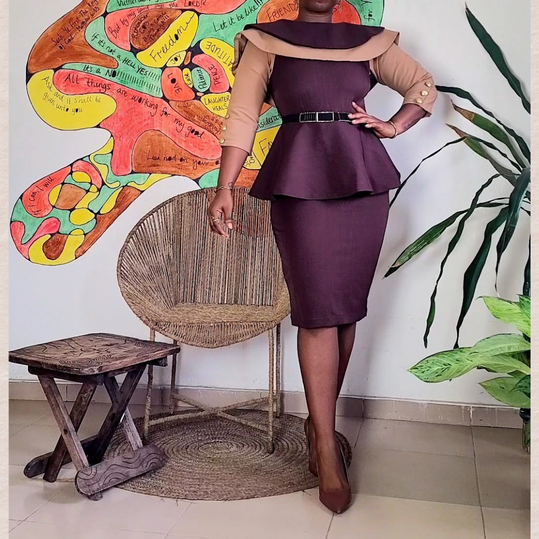 .Adeola Cape Skirt Set
