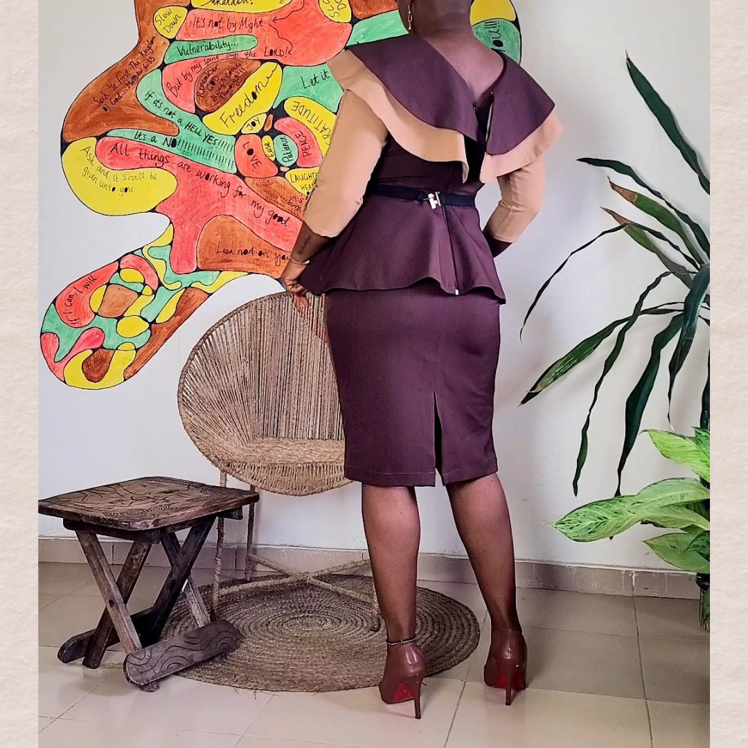 .Adeola Cape Skirt Set