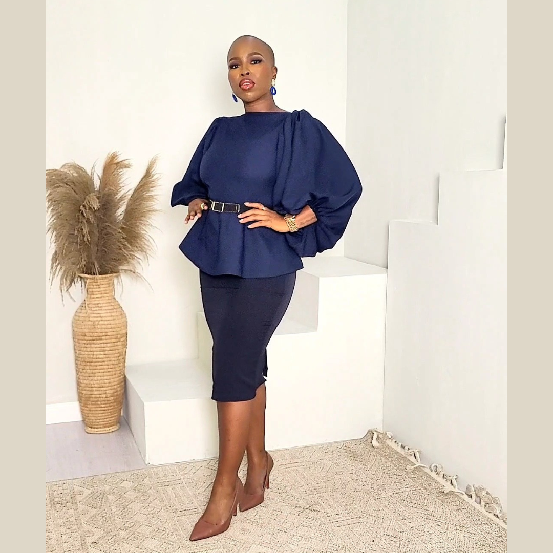 Nenye Skirt Set - Navy