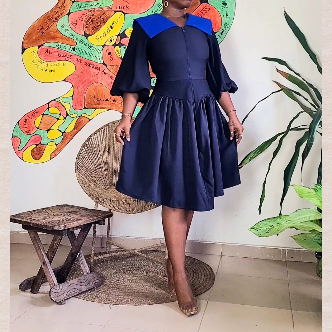 .Tosin Collared Dress