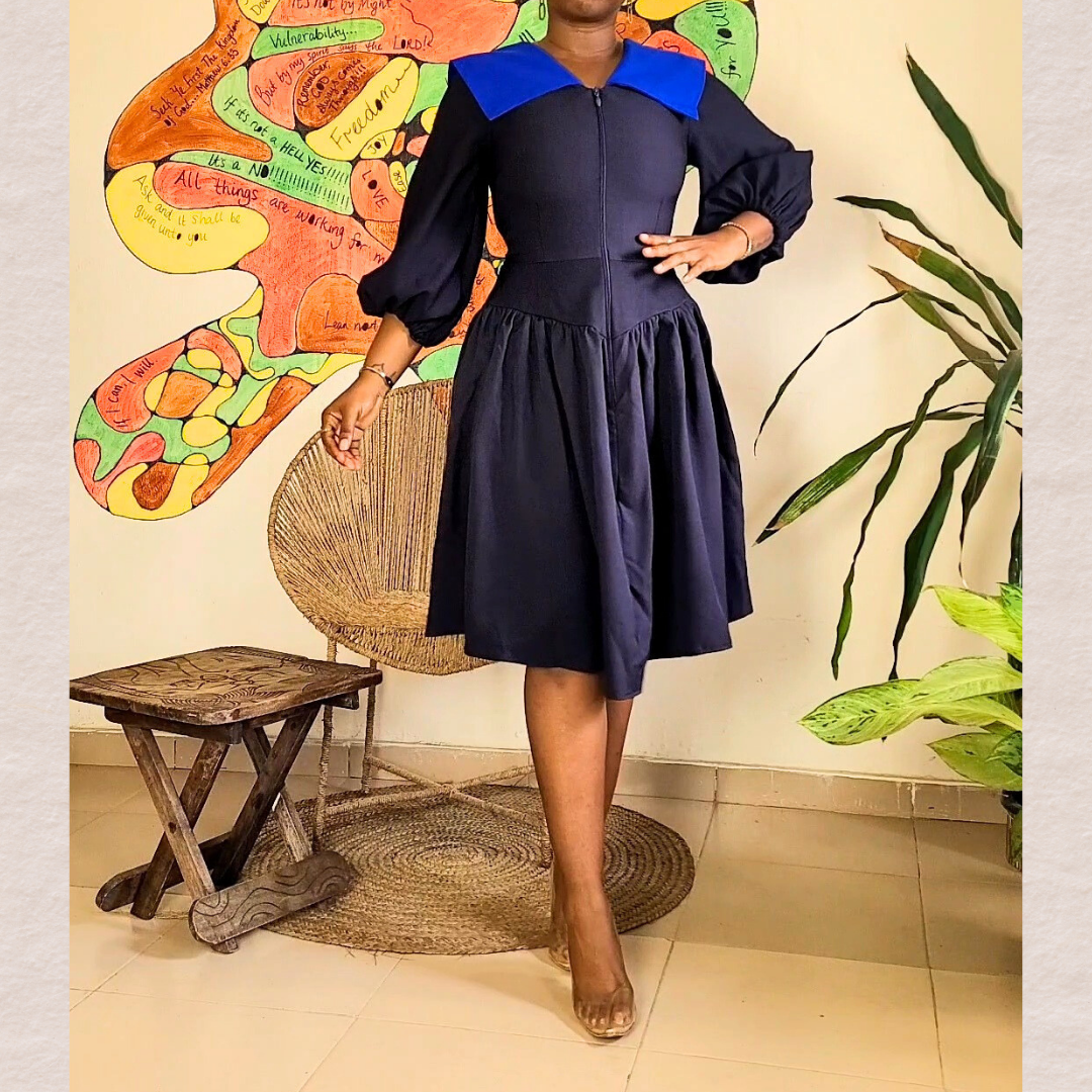 .Tosin Collared Dress