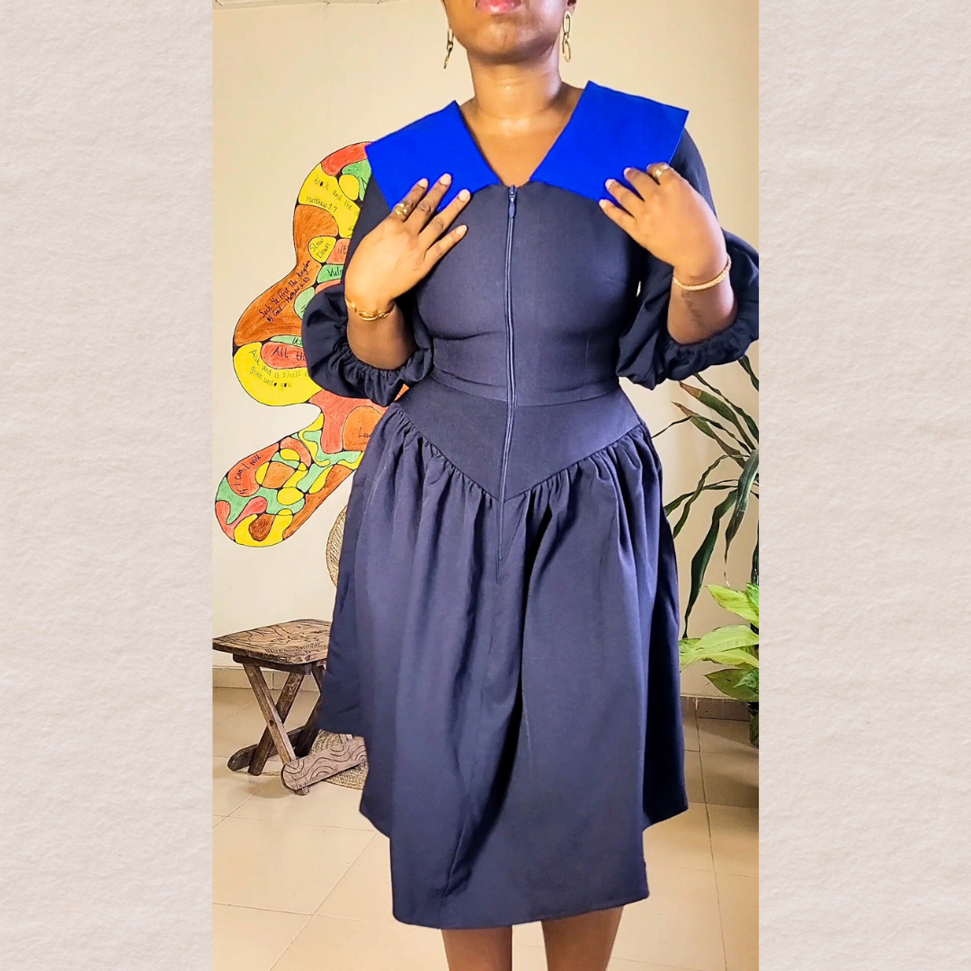 .Tosin Collared Dress
