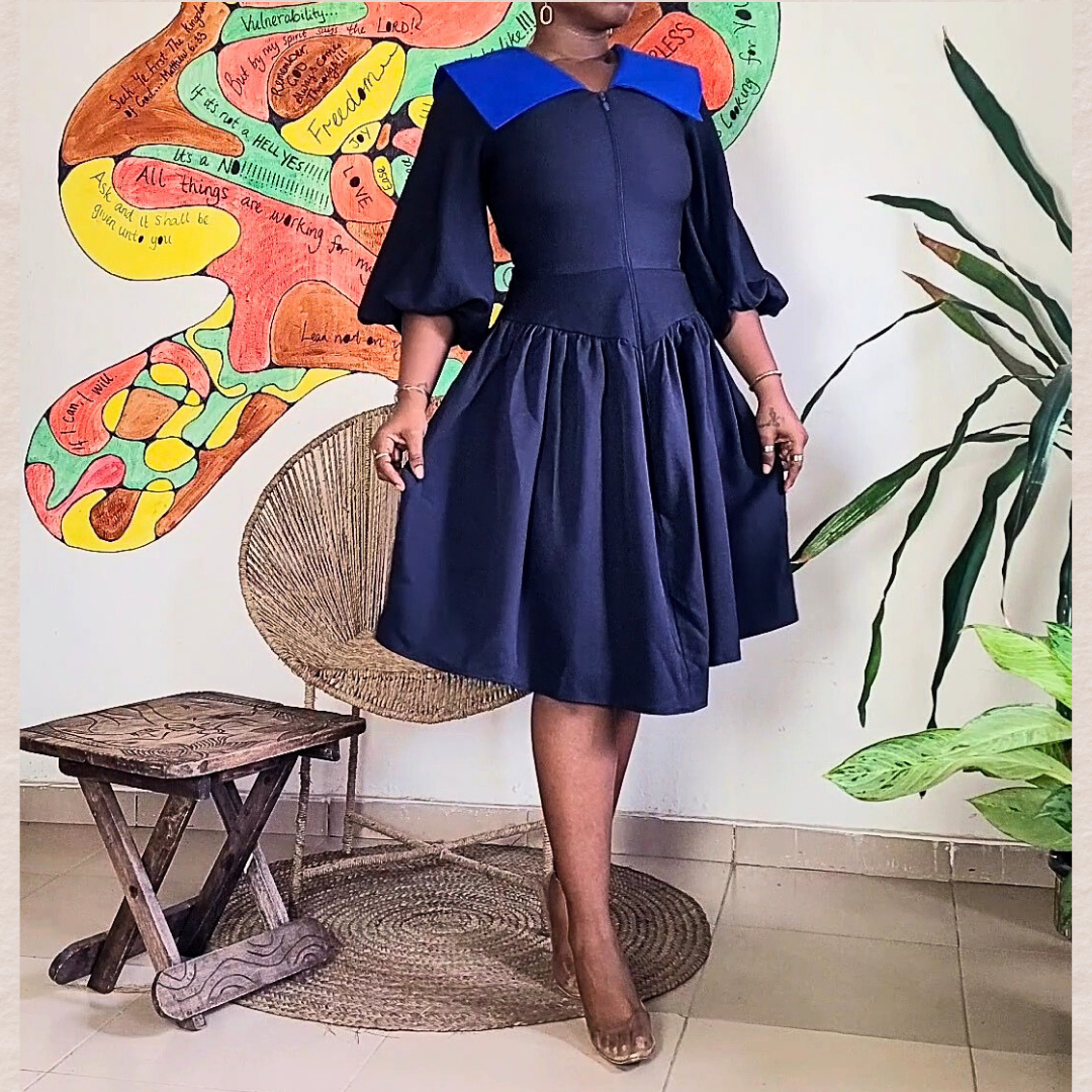 .Tosin Collared Dress